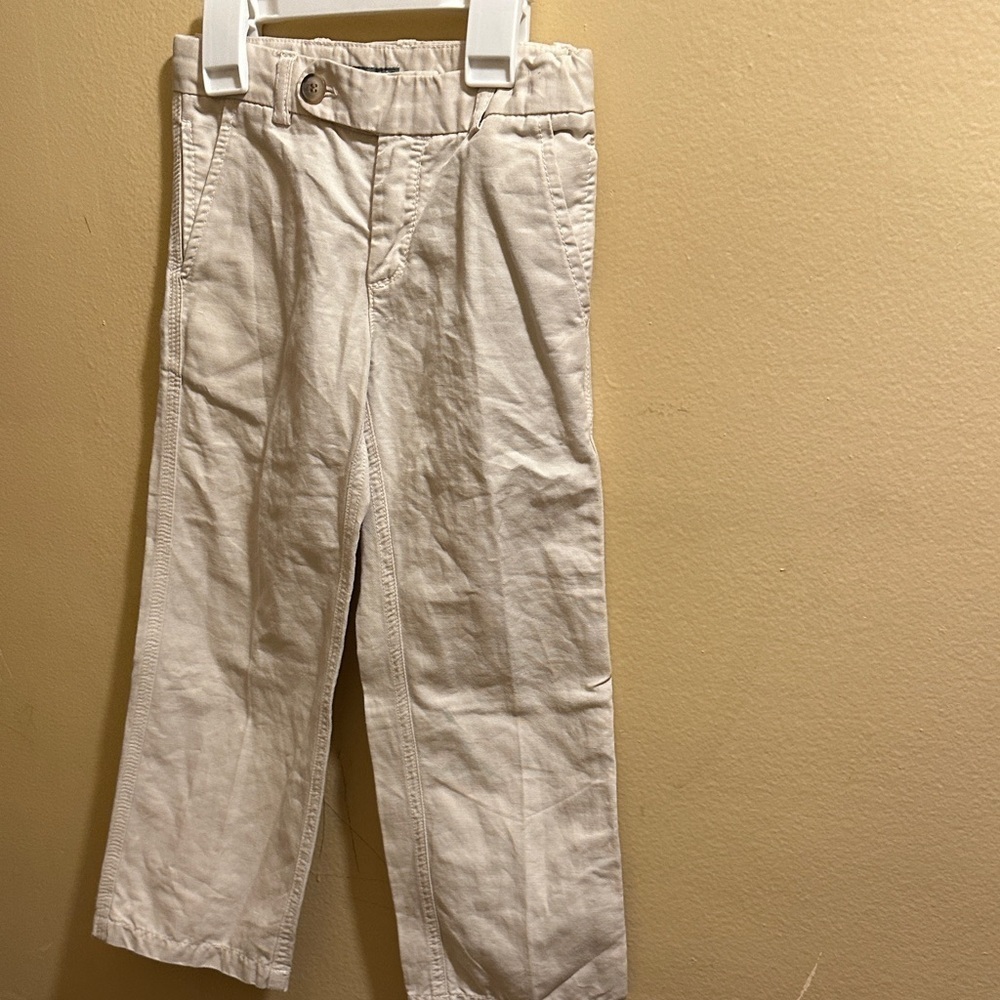 Bonpoint Cream Casual Kids Trousers